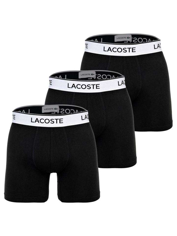 

Lacoste Комплект из 3 боксерских трусов черного цвета