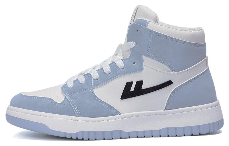 

WARRIOR Мужские высокие скейтерские кроссовки сине-белые, цвет White Blue