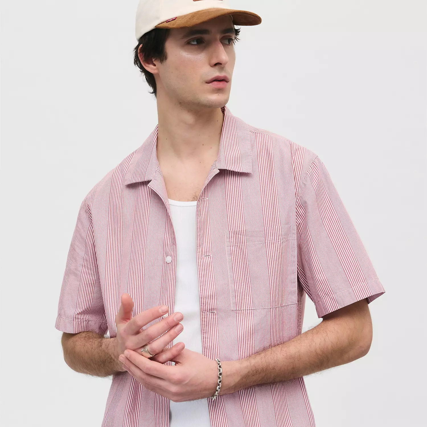 

Рубашка Townes с коротким рукавом и свободным кроем Levi's, цвет Alexxis Stripe Red Paint - Red