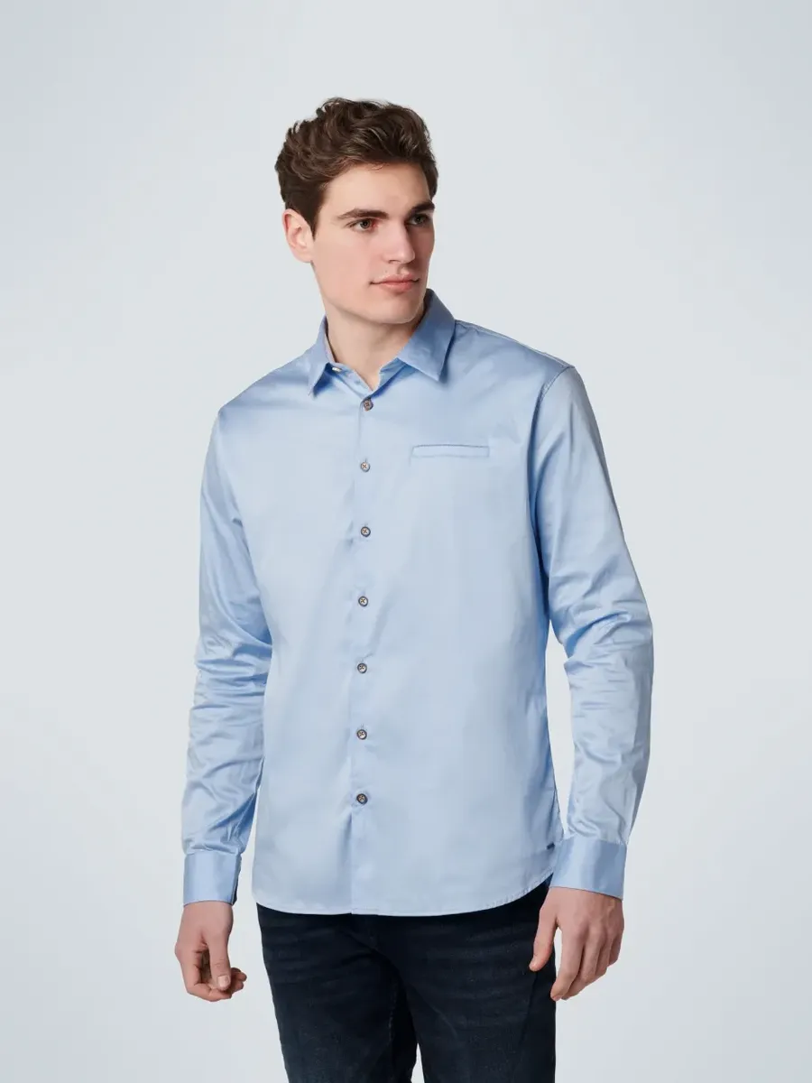

Рубашка с длинным рукавом NO EXCESS, цвет Office Blue