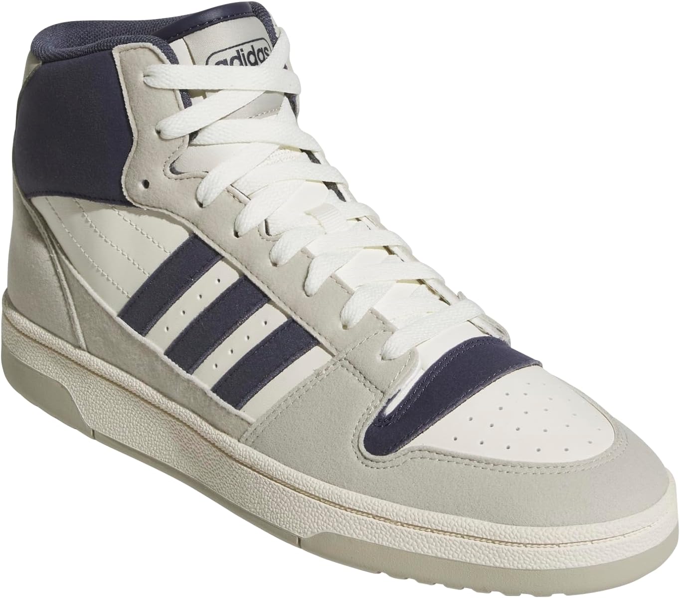 Кроссовки Adidas Унисекс Взрослые Break Start Mid Top, белый/синий/темно-синий — фото 2