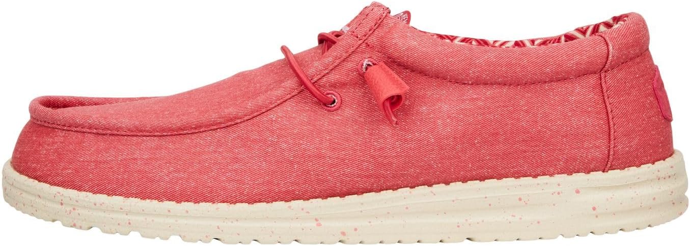 

Мужские лоферы HEYDUDE Wally Stretch из текстиля, Удобная легкая обувь без шнурков для мужчин, Для повседневной носки, прогулок и путешествий, Karanda Red