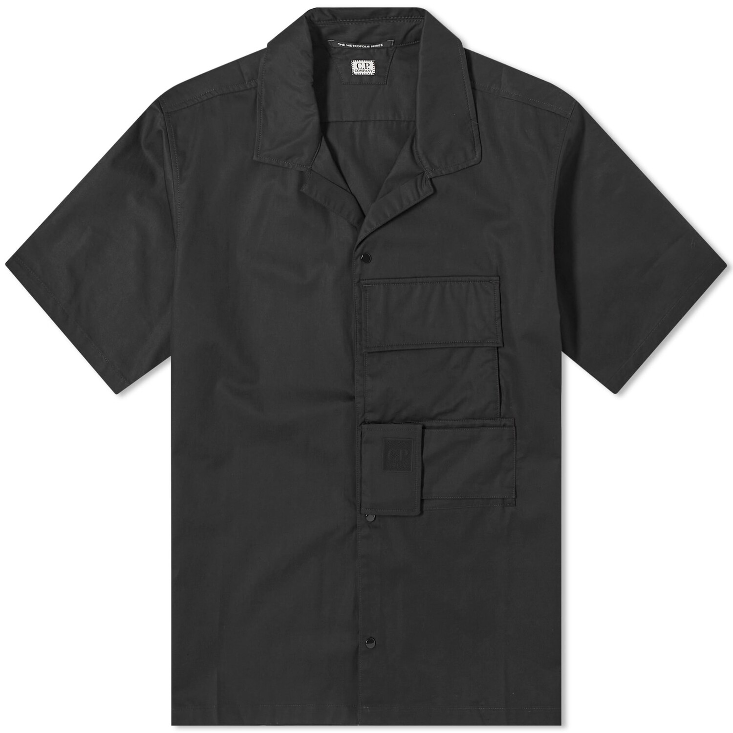 

Рубашка с коротким рукавом C.P. Company Metropolis Gabardine S/S Shirt, черный