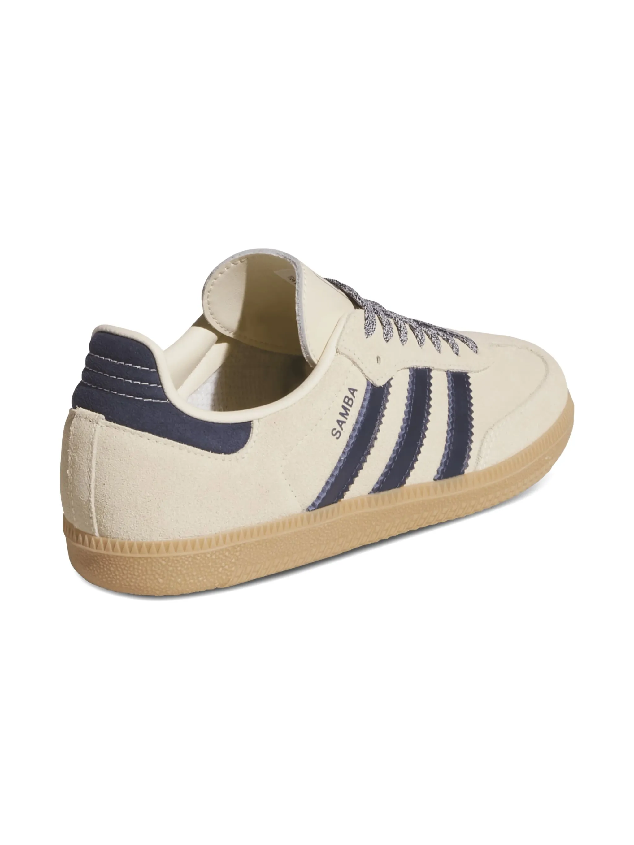 Кроссовки Samba OG White/Navy Adidas Kids, белый — фото 2