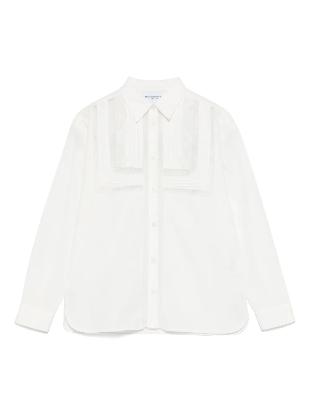 

Рубашка с кружевом Ermanno Scervino Junior, белый
