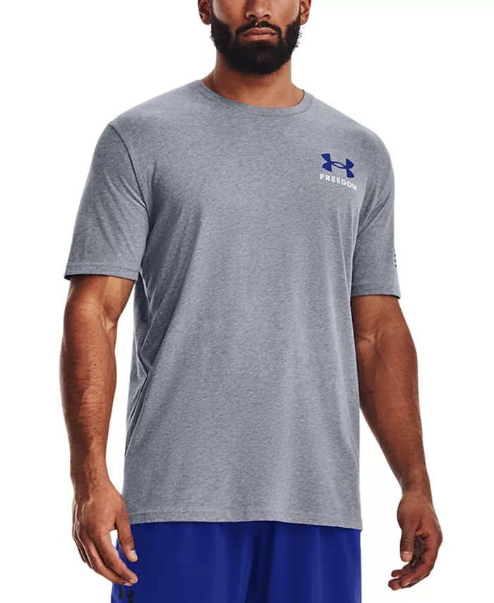 

Мужская футболка с коротким рукавом Relaxed Fit Freedom Logo Under Armour, серый