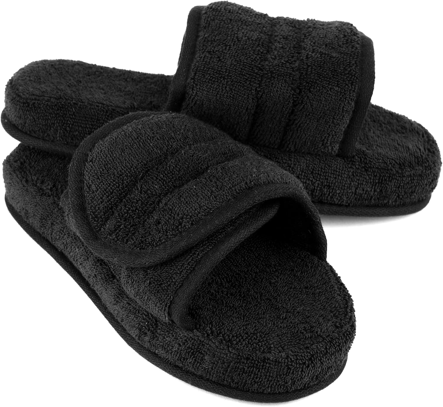 

Самые мягкие в Европе домашние тапочки для мужчин и женщин из высококачественной турецкой махровой ткани с эффектом памяти, 100 махровой ткани, с открытым носком, серые European Softest