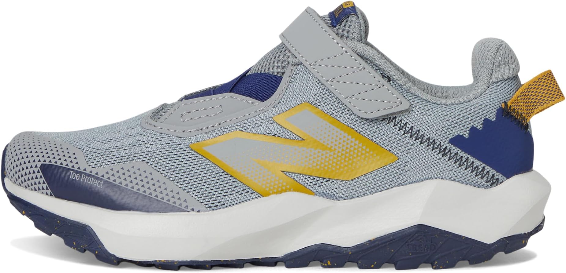 Кроссовки New Balance Kids  Dynasoft Nitrel V6 Bungee Lace With Top Strap, Slate Grey/Blue Oyster/Baroque Gold — фото 4