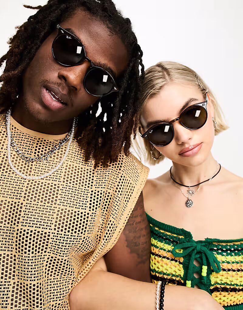 

Круглые солнцезащитные очки коричневого цвета 0rb2180 Ray-Ban