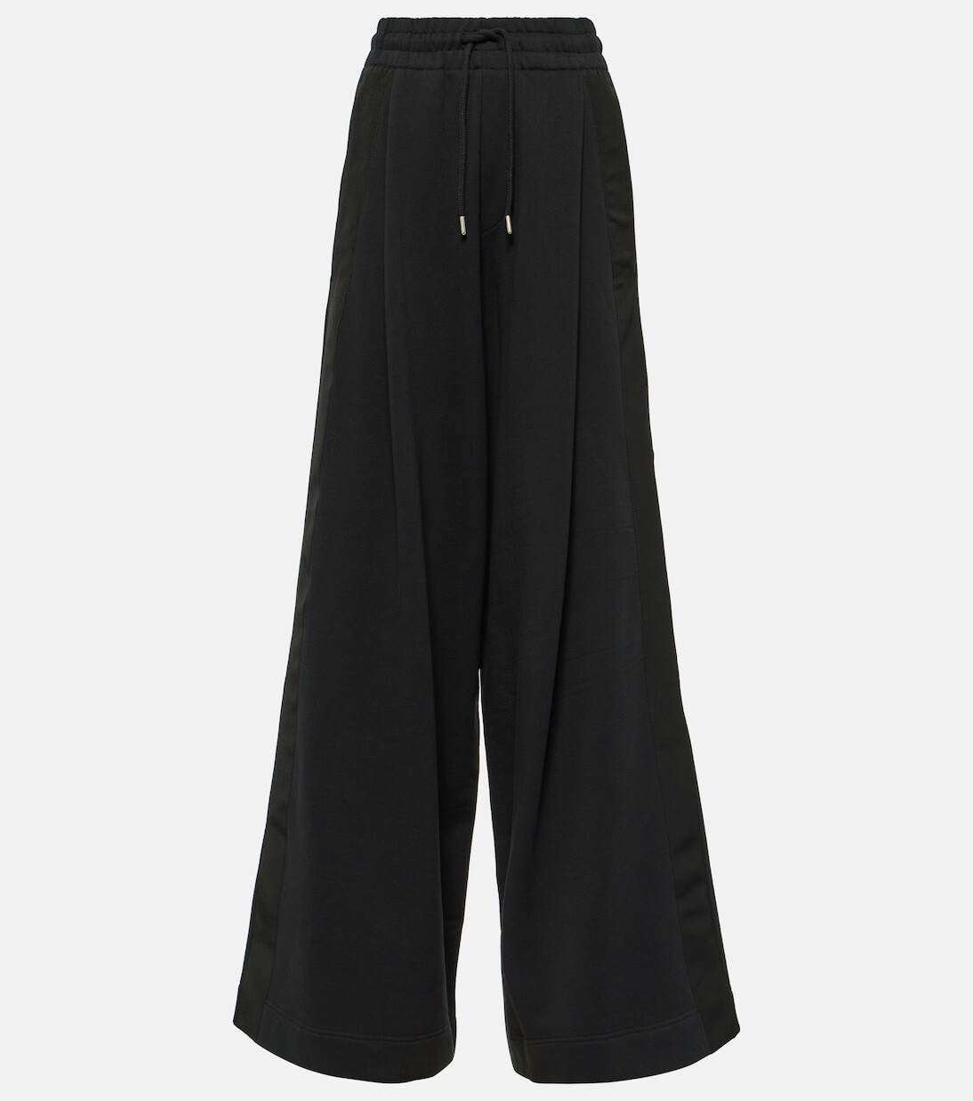 

Широкие спортивные брюки из хлопкового джерси Dries Van Noten, черный