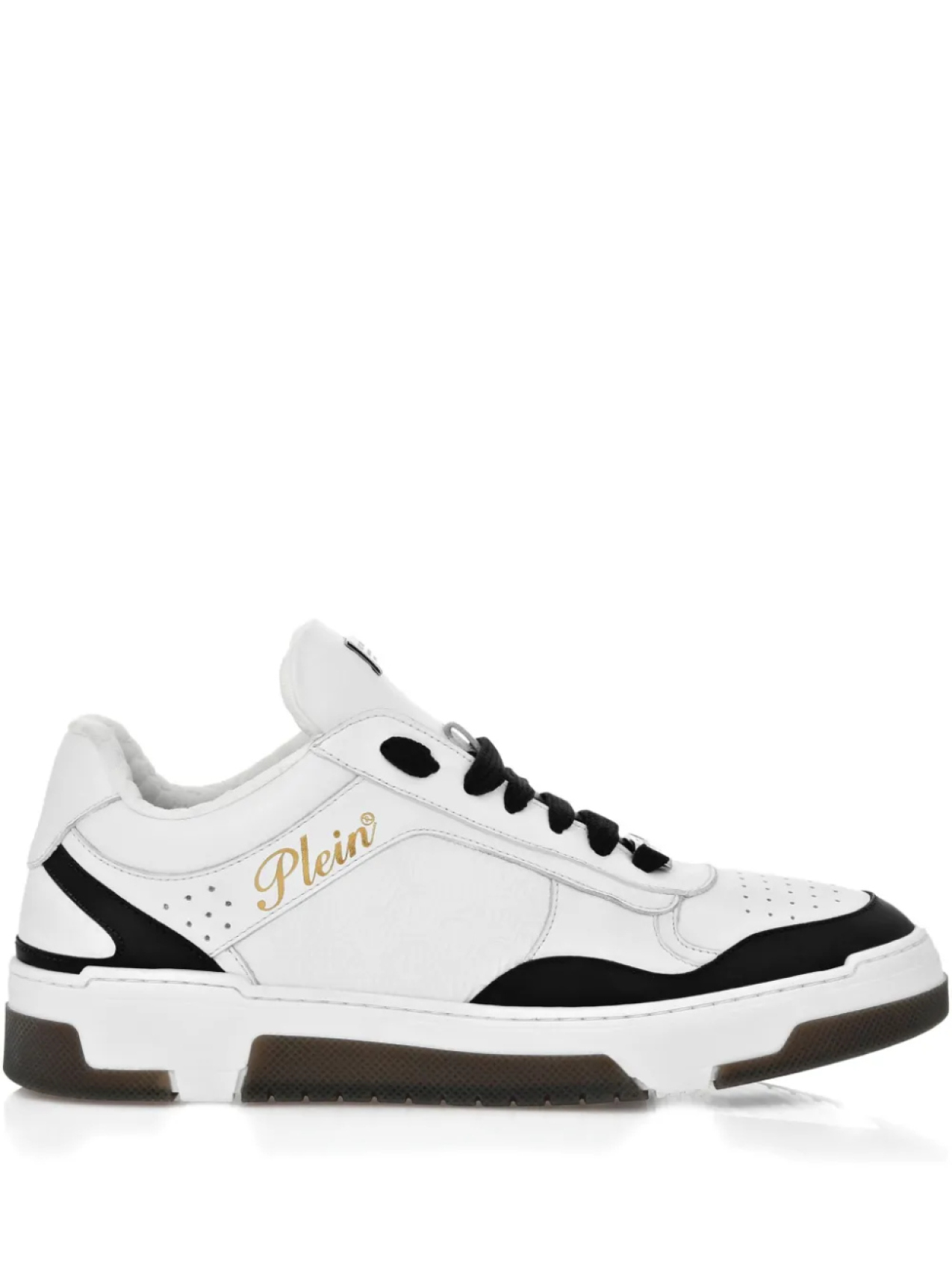 Кроссовки из кожи наппа Philipp Plein, белый
