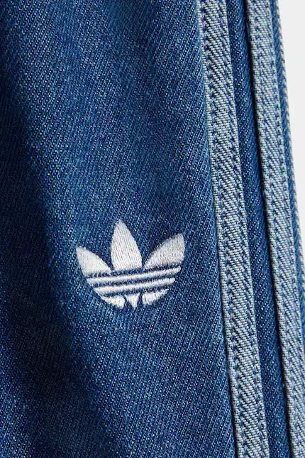 Джинсы прямого кроя детские Adidas Originals, синий — фото 4