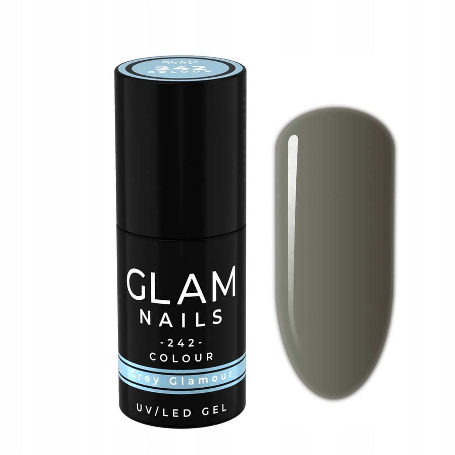 

Гибридный лак для ногтей Glam Nails 242 Grey Glamour 6 мл