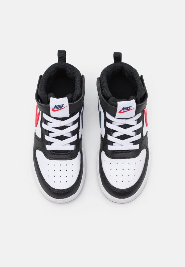 Court borough mid 2 унисекс высокие кроссовки Nike Sportswear, White/University Red/Black/Midnight Navy — фото 4