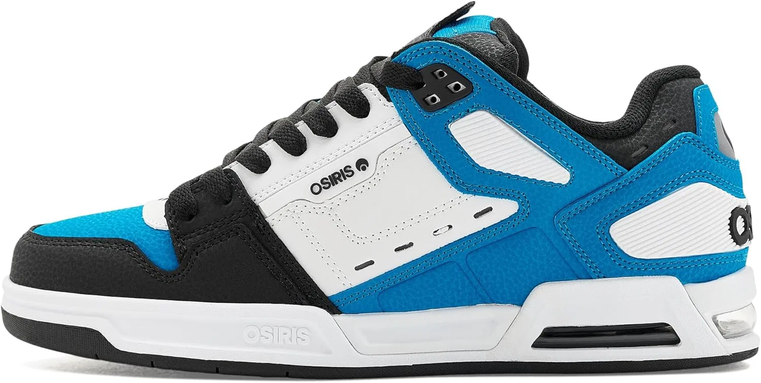 Кроссовки для скейтбординга Osiris, цвет Black/White/Blue — фото 4