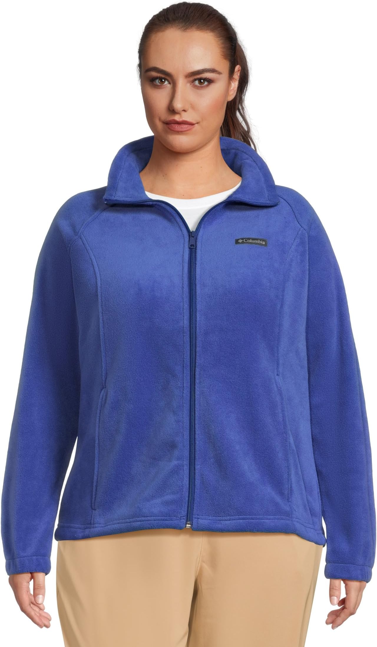 

Толстовка Columbia Plus Size Benton Springs Full Zip, цвет Clematis Blue