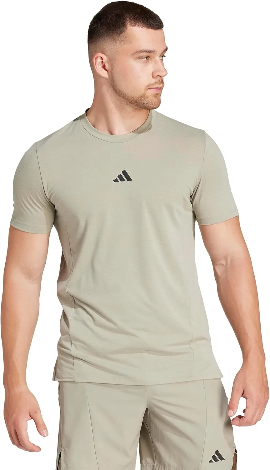 Футболка Adidas Designed for Training для тренировок, серебряный — фото 2