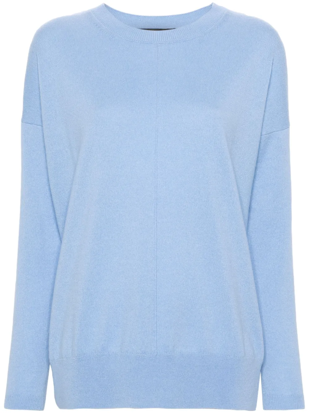 

Кашемировый джемпер с круглым вырезом Incentive! Cashmere, синий