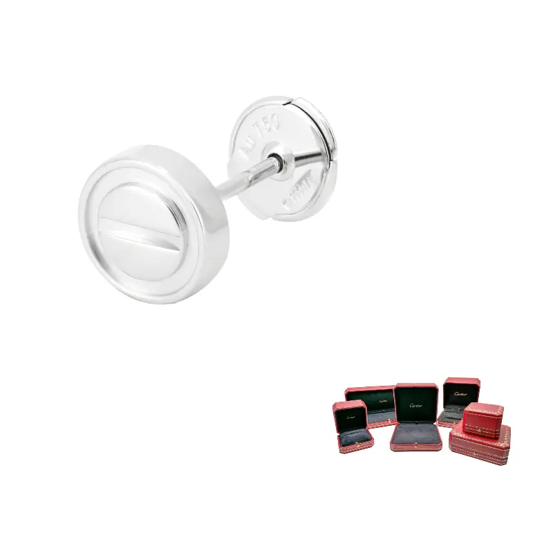 

Cartier 18k белое золото серьги-гвоздики unisex