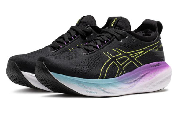 Кроссовки гель нимбус 25 Asics, черный — фото 2