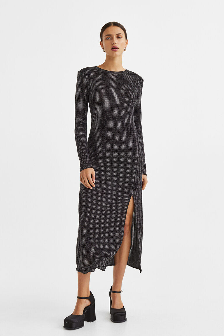 

Мерцающее платье H&M, черный