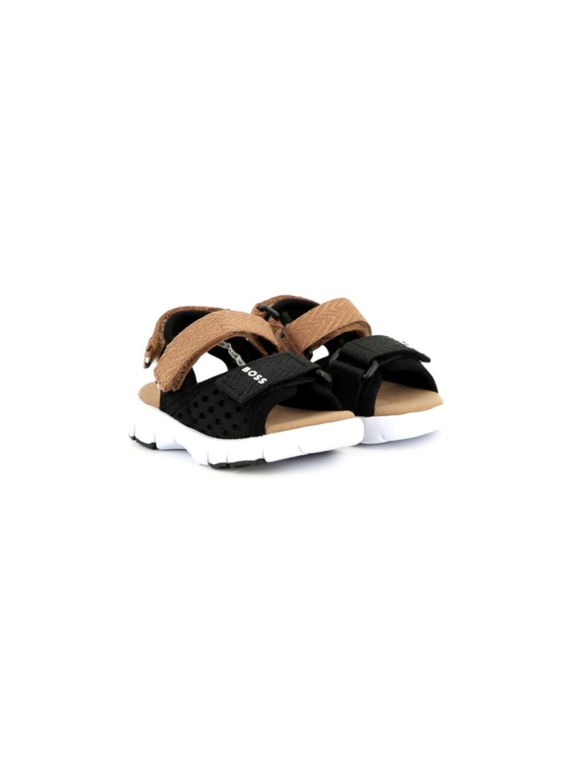 

BOSS Kidswear сетчатые босоножки, черный