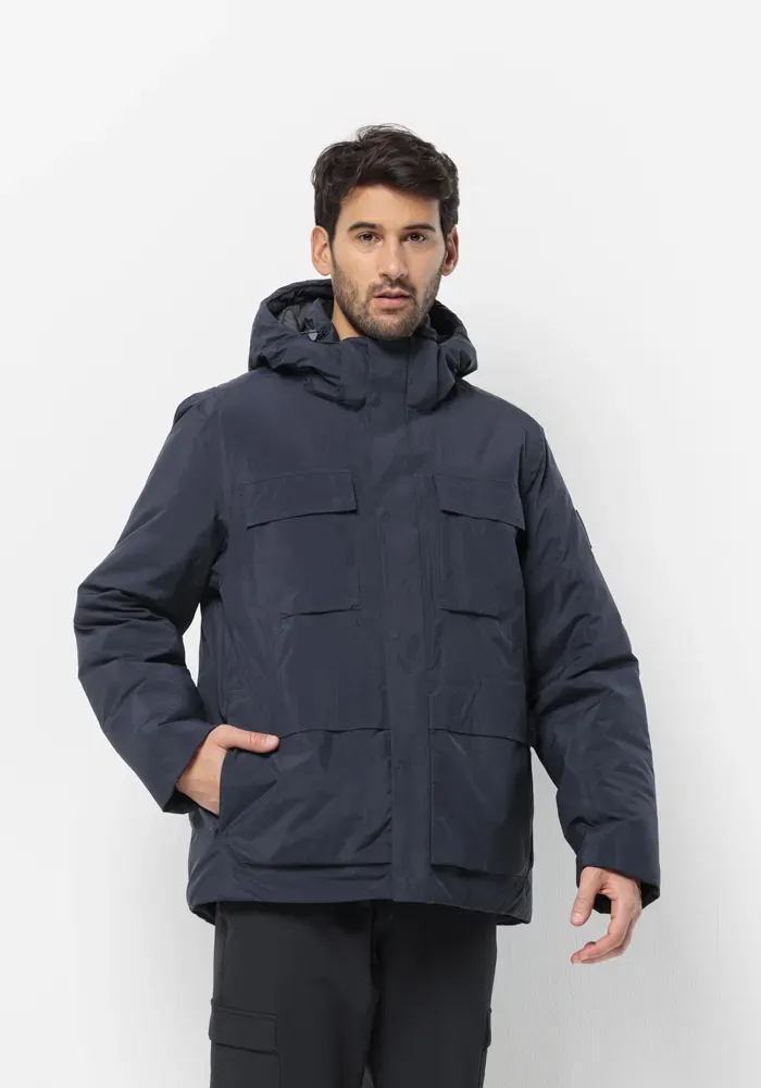 

Трекинговая куртка Jack Wolfskin "TEXTOR UTILITY JKT M", с капюшоном, синий