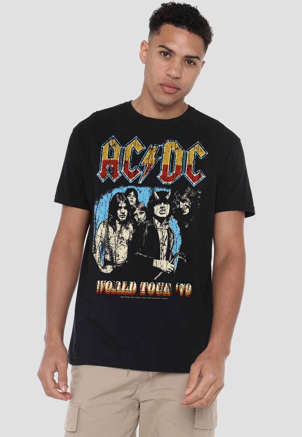 

Футболка с принтом ACDC WORLD TOUR Cotton Soul, черный