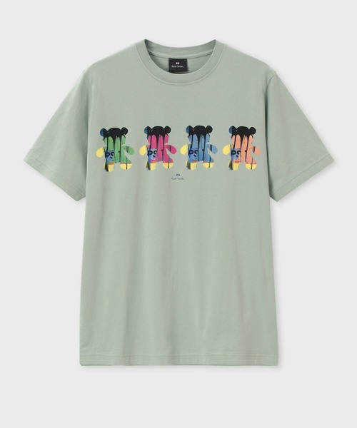 

PS Paul Smith Футболка с принтом "Раскрашенные мини-мишки", Paul Smith, светло-зеленый
