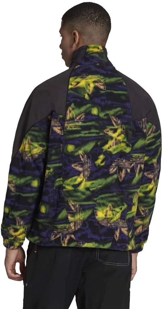 Мужская спортивная куртка adidas Originals с принтом Big Trefoil Polarfleece — фото 2