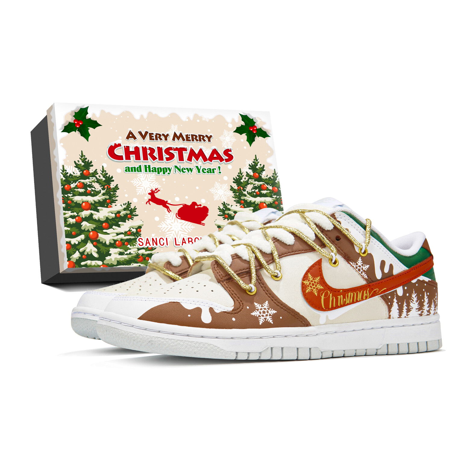 

Кроссовки Nike Dunk Skateboard Shoes Men Low-Top Brown, Коричневый, Кроссовки Nike Dunk Skateboard Shoes Men Low-Top Brown