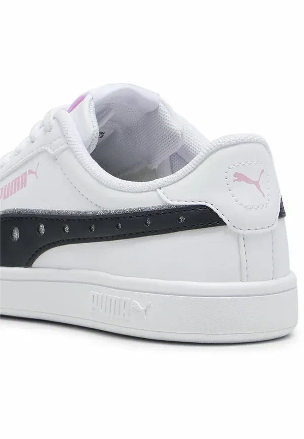 Кроссовки Puma Smash 3.0 Dance Party, белый, черный, розовый, сиреневый — фото 4