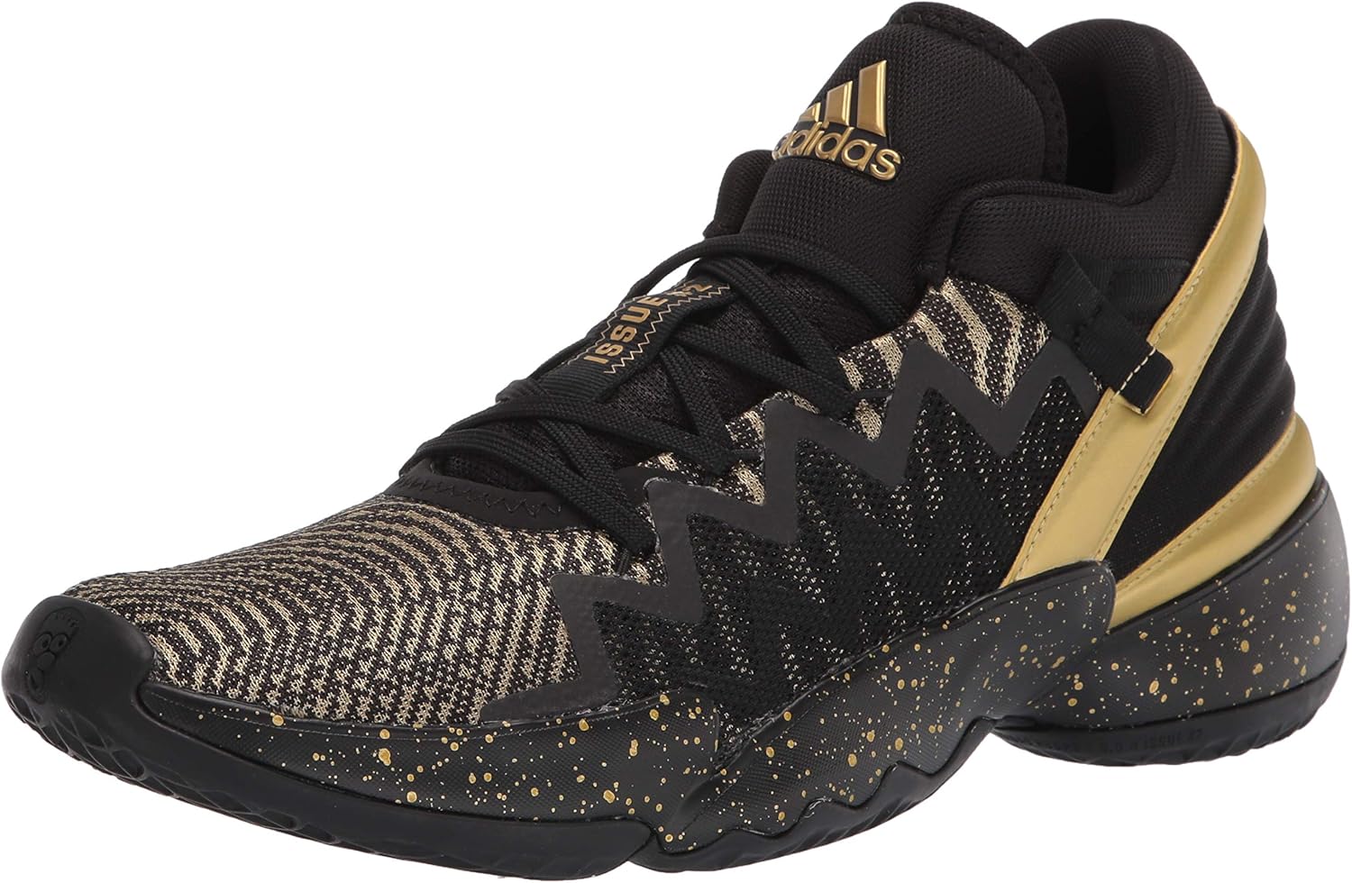 

Баскетбольные кроссовки Adidas D.o.n. Issue 2 для детей и подростков, черный/металлик/белый