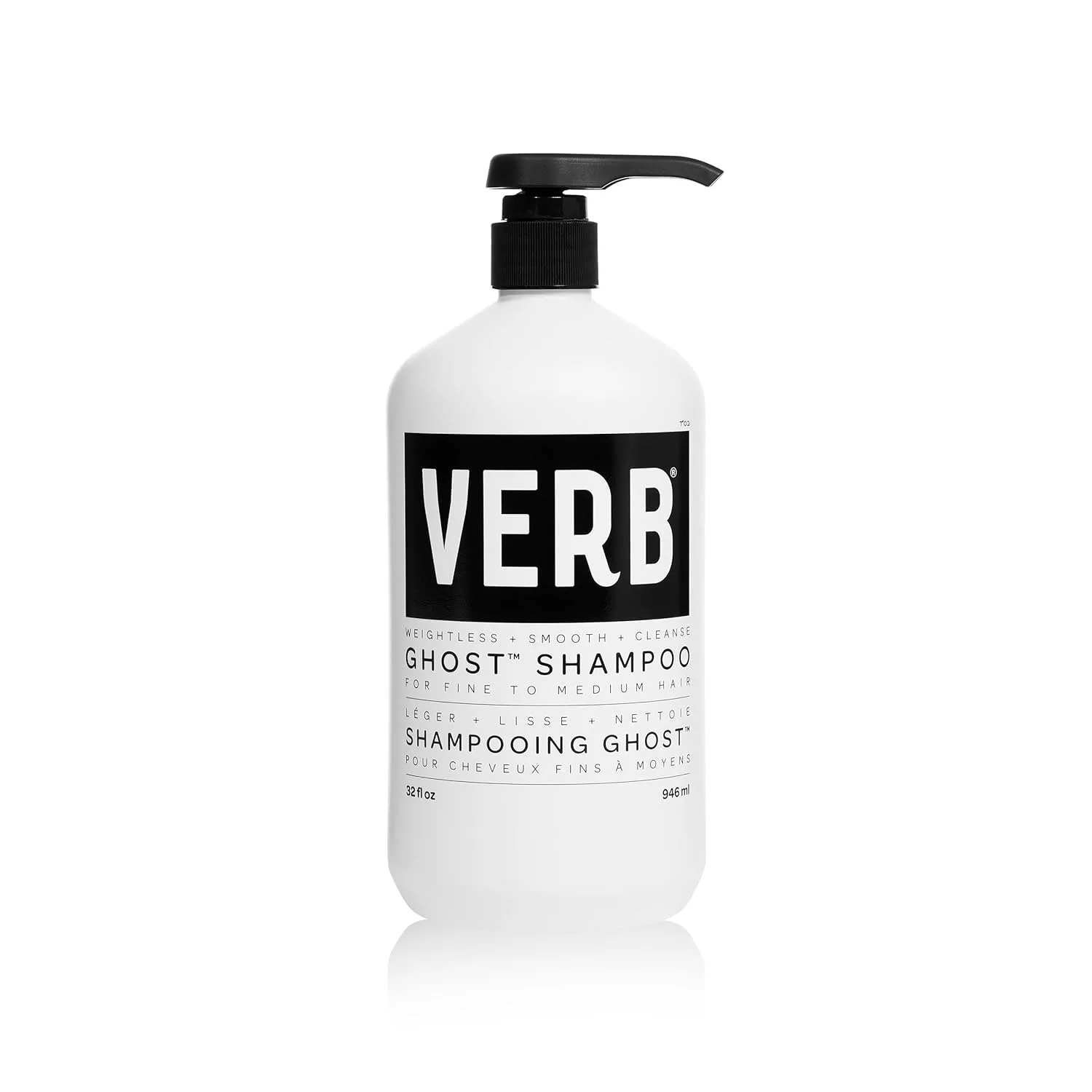 Шампунь VERB Ghost - с маслом моринги - очищает тонкие и утяжеленные волосы - веганский продукт, не содержит парабенов и вредных сульфатов. 946 мл (.), Green