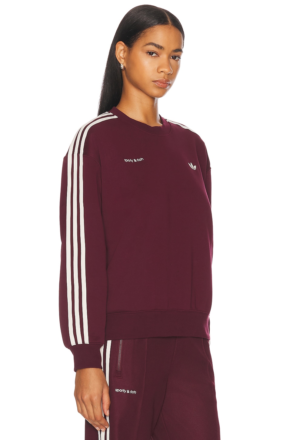 Спортивный свитшот Sporty & Rich Adidas Originals, Red — фото 2
