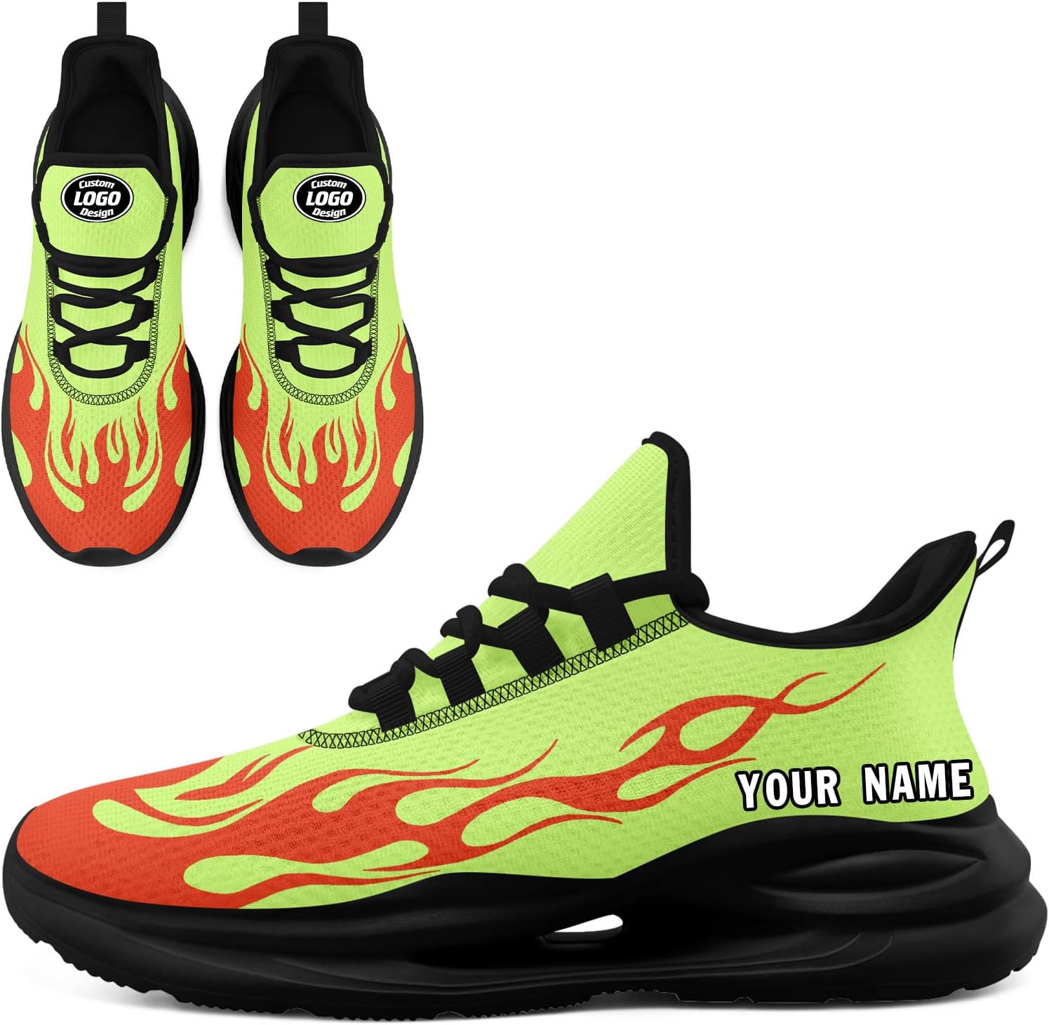 

Кроссовки AWSOLE Custom Sports Team для мужчин и женщин, персонализированный подарок с логотипом и именем, легкие кроссовки для бега, тенниса, бейсбола и тренажерного зала, черный/красный/зеленый