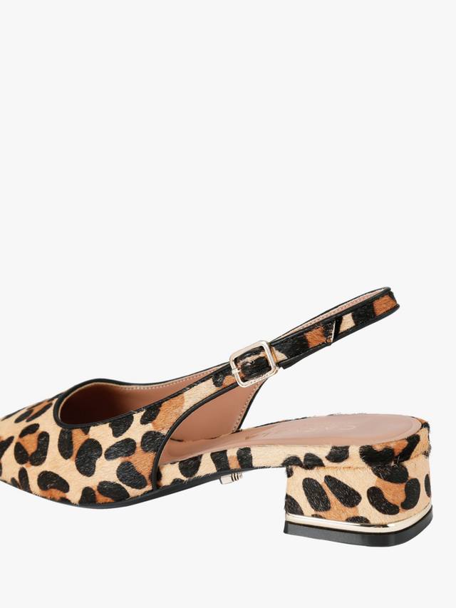 Босоножки Bello на каблуке с леопардовым принтом и ремешком на пятке Carvela — фото 4