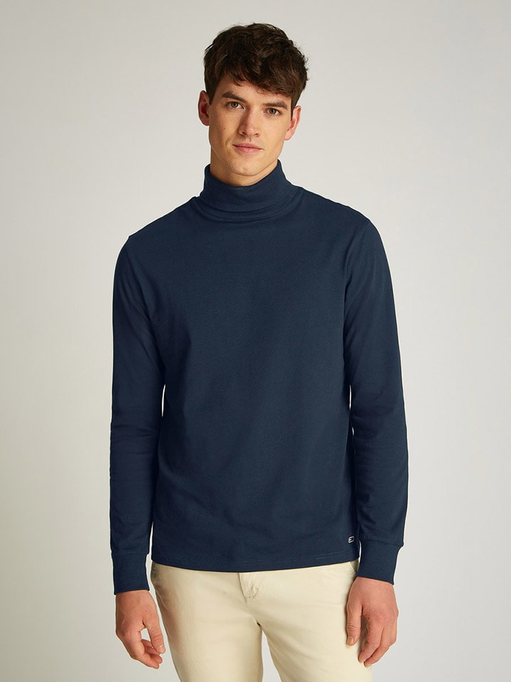 

Рубашка с длинным рукавом TOMMY JEANS, темно-синий