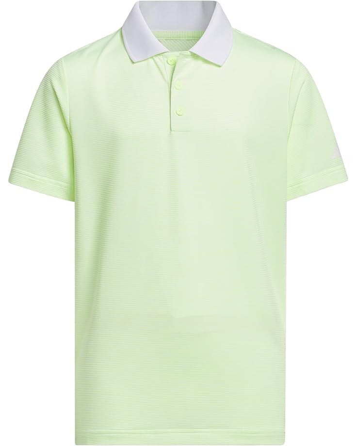 

Поло adidas Golf Kids Striped Golf Polo Shirt, цвет Green Spark