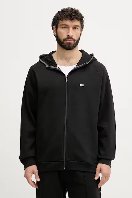 Олимпийка с капюшоном Sense Hooded Jacket BOSS, черный