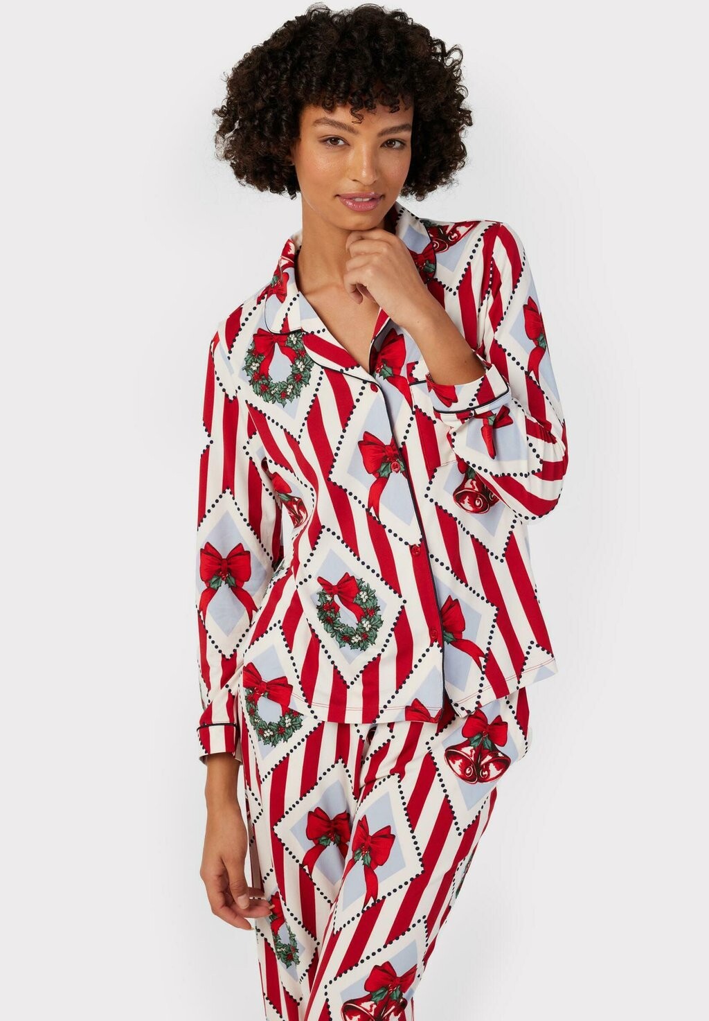 

Пижамный комплект VINTAGE CHRISTMAS PRINT SET Chelsea Peers, красный