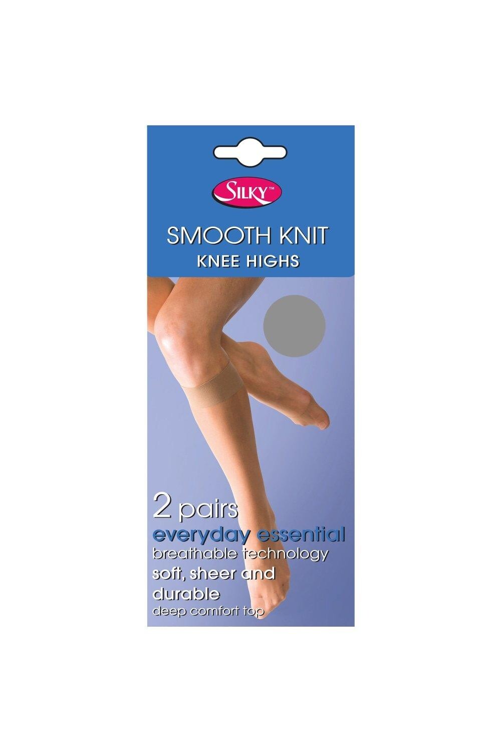 

Гольфы гладкой вязки (2 пары) Silky, серебро