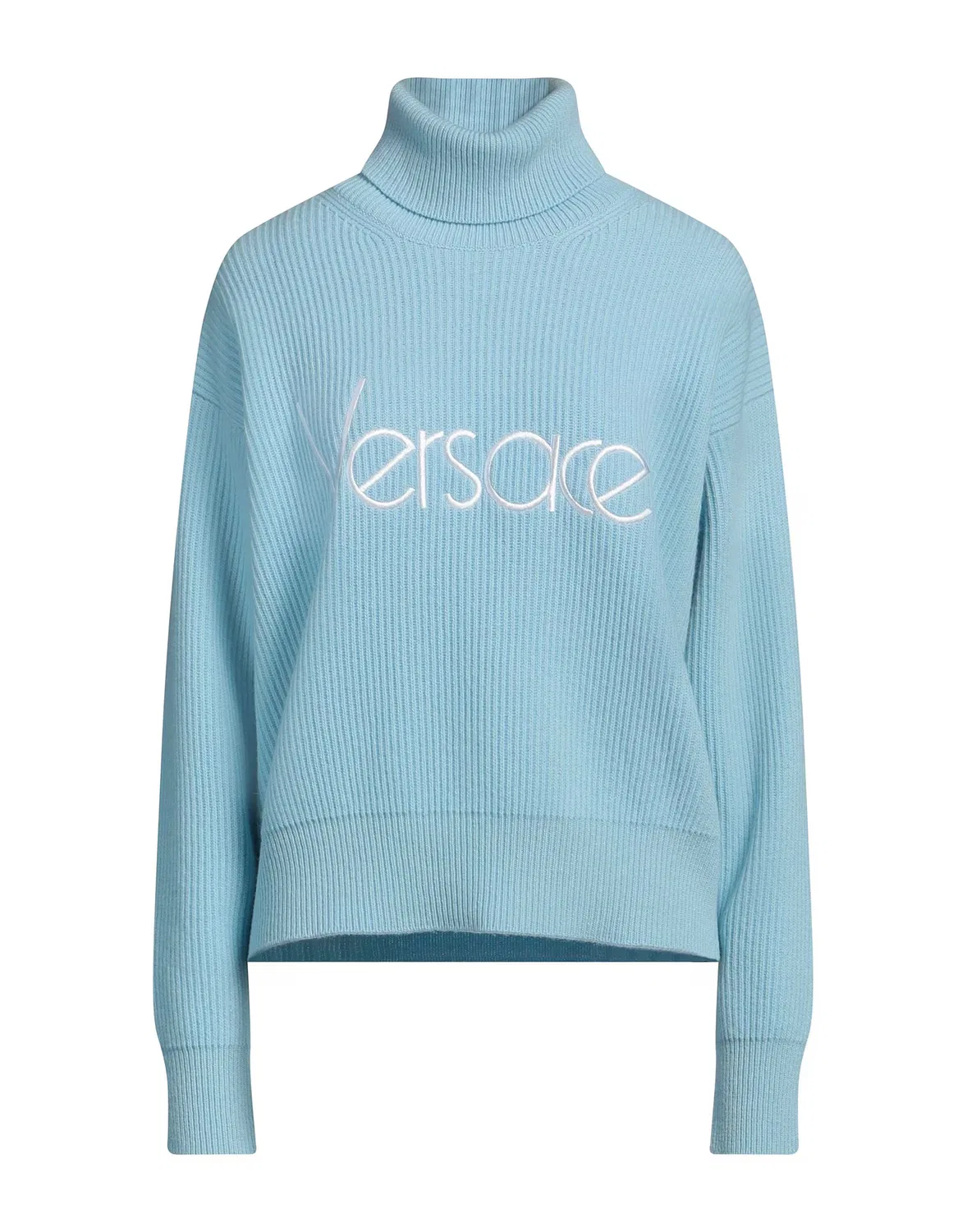 Водолазка шерстяная VERSACE голубая