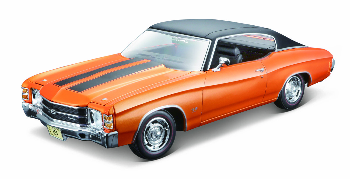 

Maisto, коллекционная модель Chevrolet Chevelle Ss 454 Sport Coupe 1971 г. Оранжевый 1/18