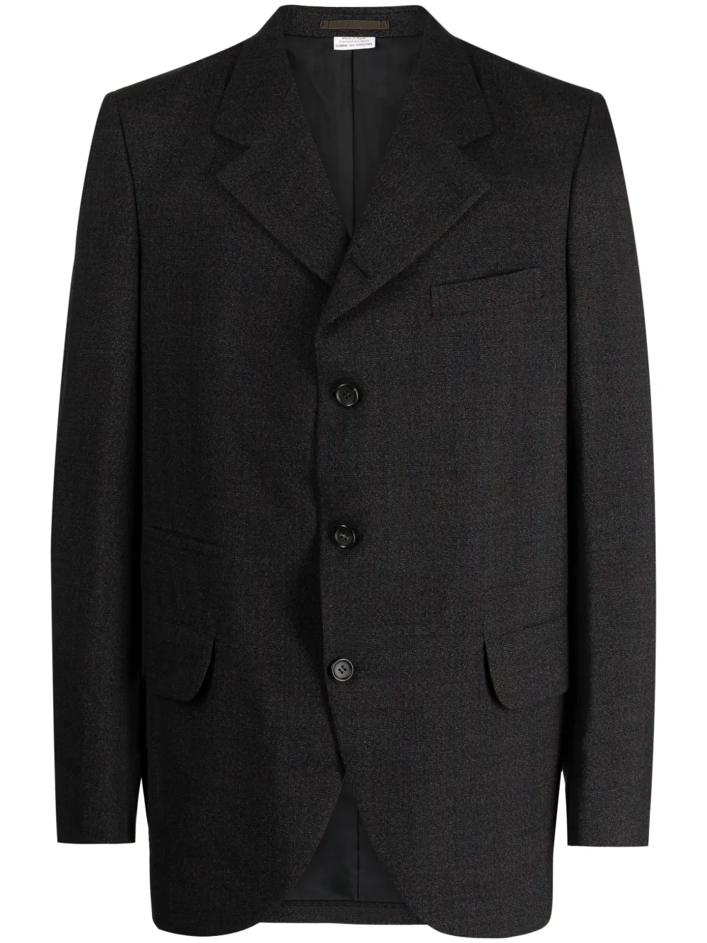 

Шерстяной пиджак Comme des Garçons Homme Deux, черный