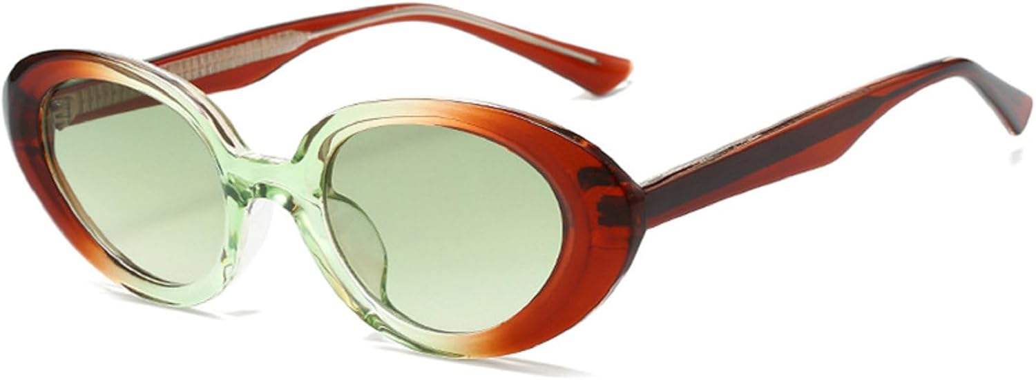 

Винтажные солнцезащитные очки «кошачий глаз» для женщин, солнцезащитные очки с радужным градиентом, модные в 90-х, для путешествий и вождения, солнцезащитные очки UV400 mincl, Brown&green