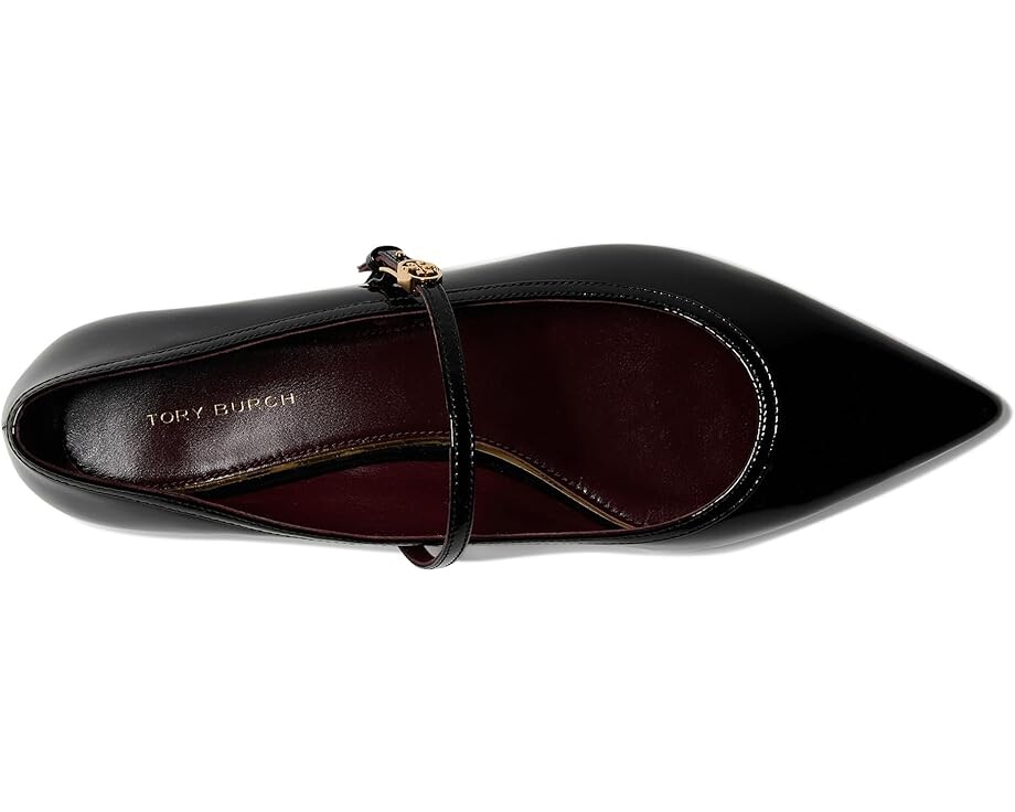 Туфли на плоской подошве Tory Burch Double T-Buckle Mary Jane, цвет Perfect Black — фото 2