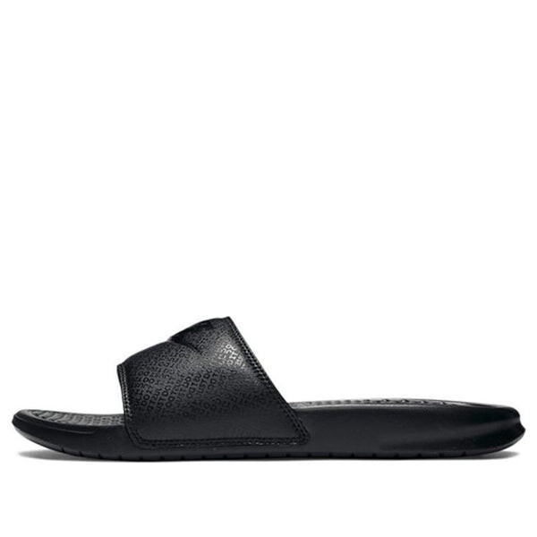 

Тапочки benassi jdi slide 'triple black' Nike, черный