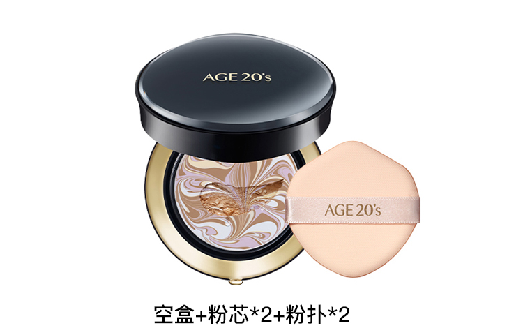 AEKYUNG KERASYS Dual Core Air Cushion тональный крем BB 4 цвета для контроля жирного блеска и защиты от солнца для сухой кожи 14г*2 Aekyung 20's Age — фото 2
