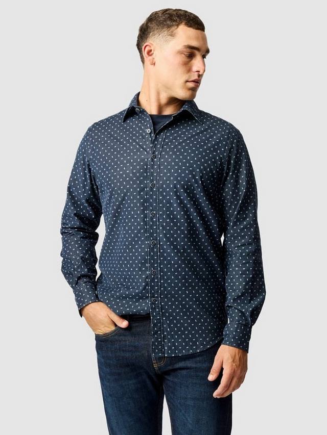 

Хлопковая рубашка с длинными рукавами и воротником в стиле пейсли Rodd & Gunn